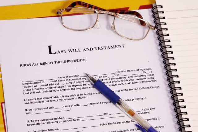 last will and testament