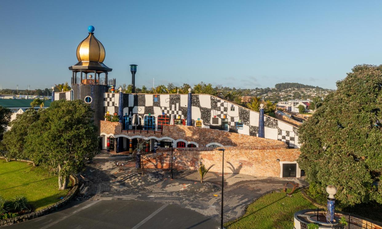 <span>The Hundertwasser Art Centre in Whangārei on New Zealand’s North Island, one of only two buildings by the Austrian architect Friedensreich Hundertwasser in the southern hemisphere.</span><span>Photograph: Barac Underwood</span>