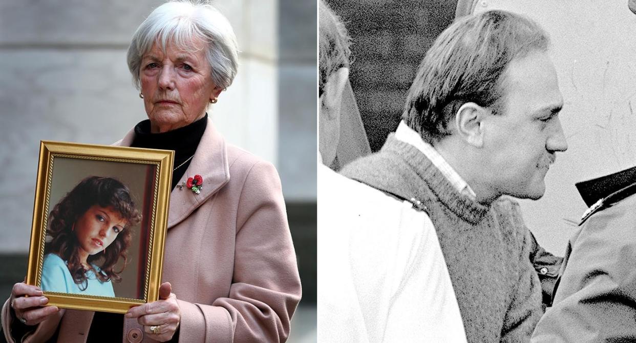 Marie McCourt has been campaigning for decades to keep Ian Simms, pictured right in 1988, in jail. (PA)