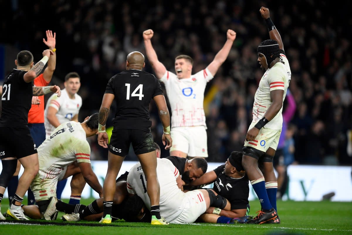 England came back from the brink to snatch a remarkable draw with the All Blacks  (REUTERS)