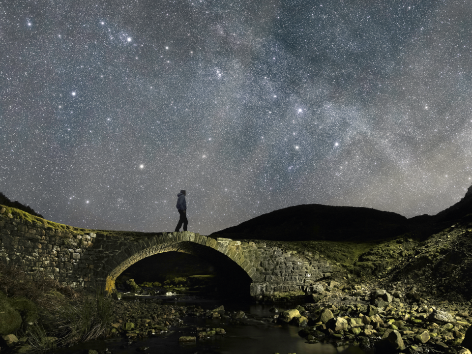 Looking up at the galaxy in the Yorkshire Dales (Paul Clark)