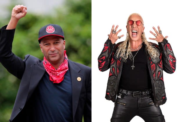 dee-snider-tom-morello - Credit: Javier Torres/AFP/Getty Images; Courtesy of Z2 Comics