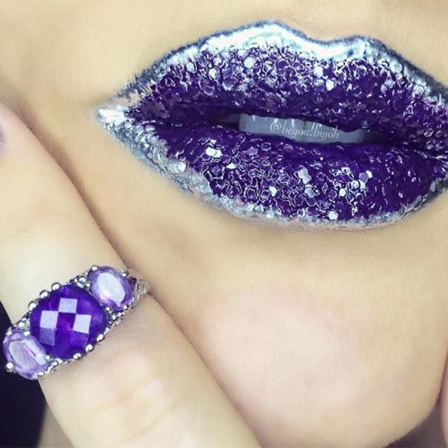 These crystal lips are everything. Photo: Instagram/beyou.byjoh