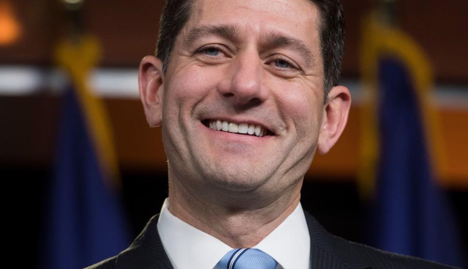 Speaker Paul Ryan (R-Wis.) led Republicans in passing their tax plan Thursday. (Photo: Saul Loeb/AFP/Getty Images)