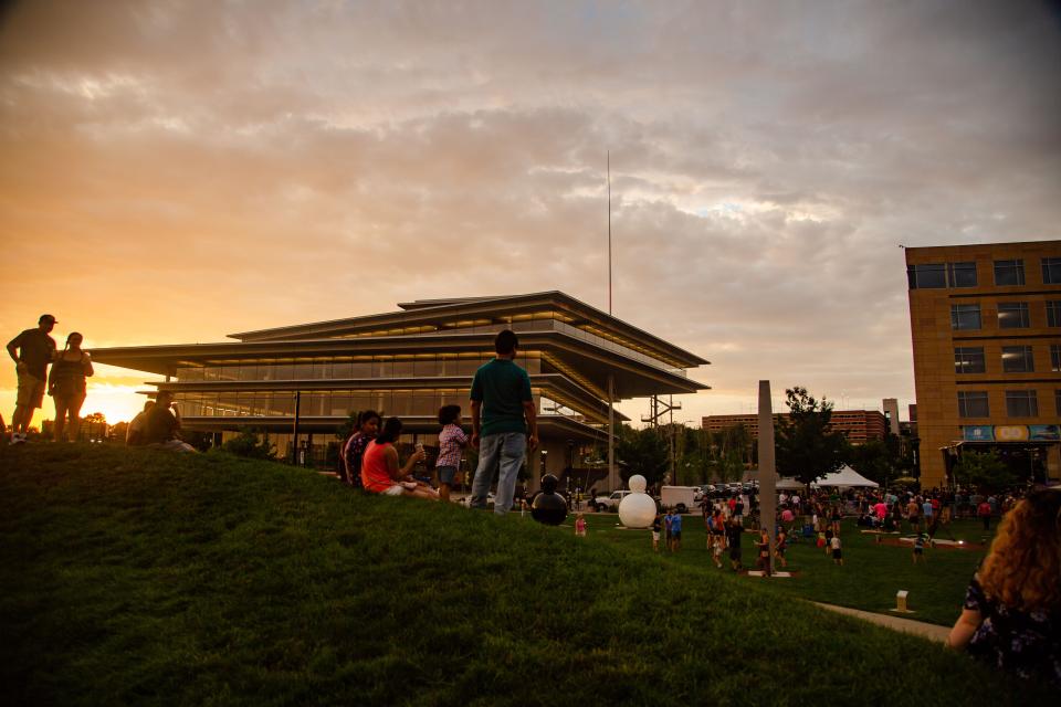 Thousands attend the 80/35 music festival Saturday, July 13, 2019.