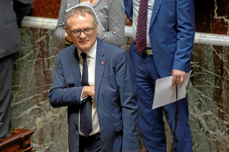 Le député LR des Hauts-de-Seine Philippe Juvin, lors d'une séance de questions au gouvernement au Palais-Bourbon, le 14 novembre 2023.   - Credit:Blondet Eliot/ABACA