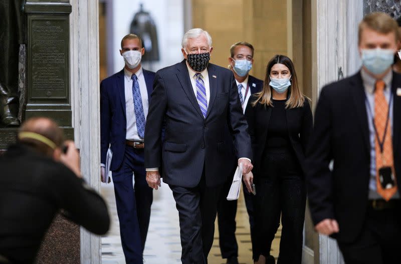 Members of House of Representatives gather ahead of vote on latest coronavirus relief bill in Washington