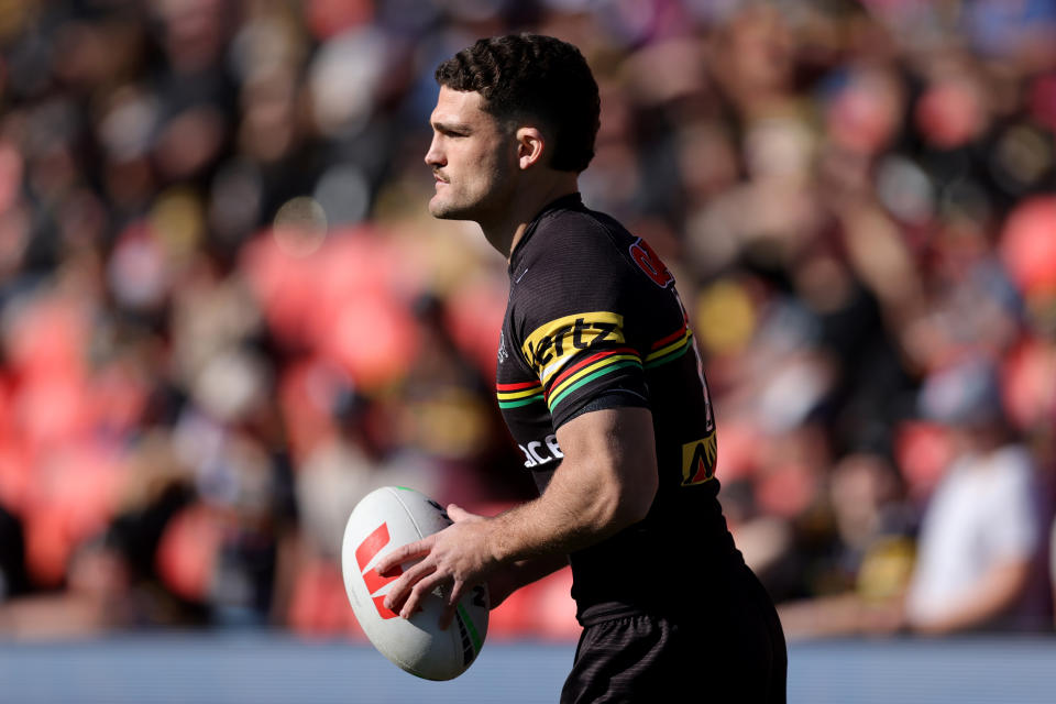 Nathan Cleary before a game.