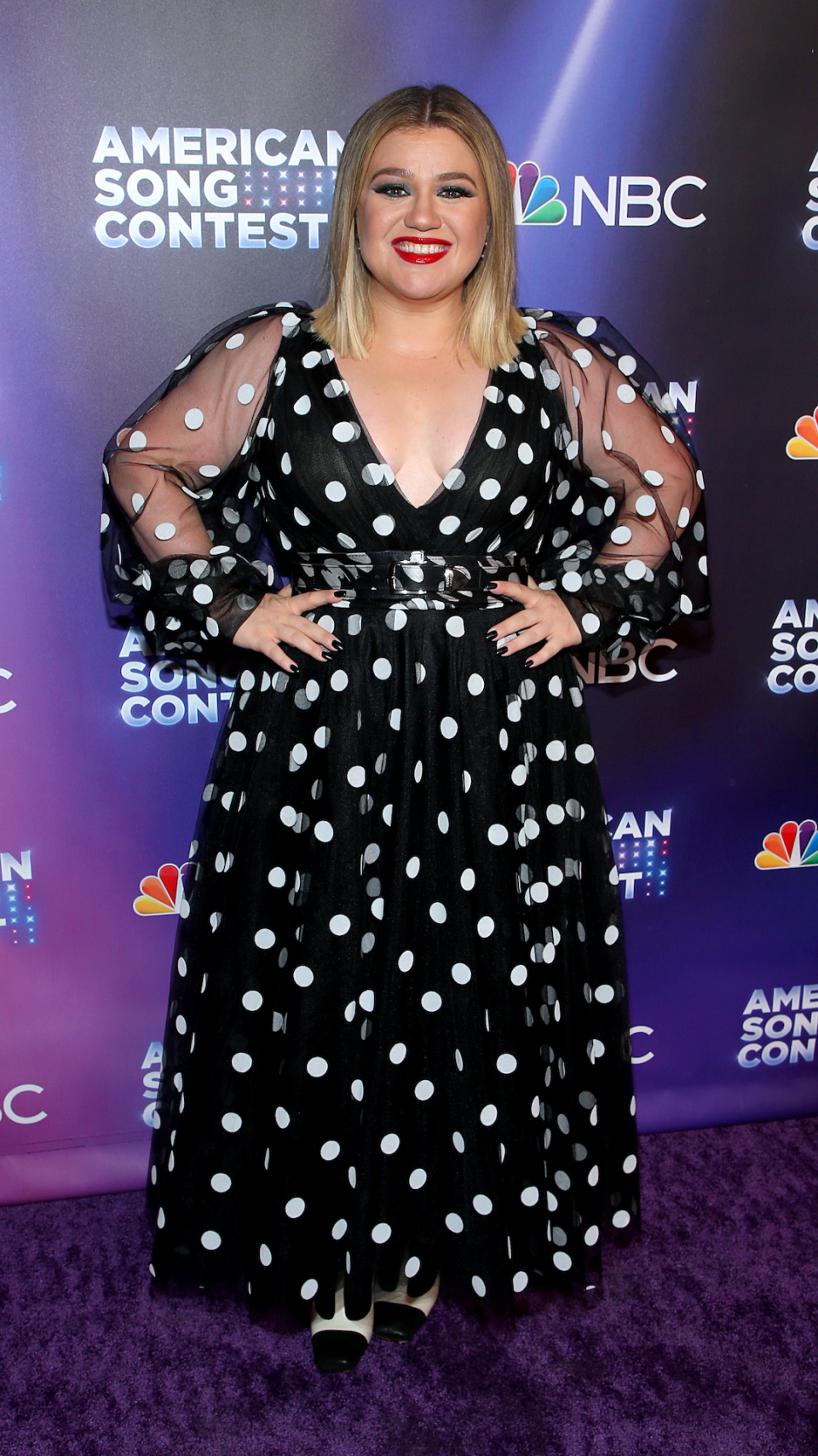 Kelly Clarkson attends the premiere of NBC's 