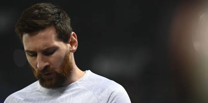 Lionel Messi during the Champions League 2023 Round of 16 match between PSG and Bayern Munich at the Parc des Princes in Paris on 14 February 2023 Credit: Alamy