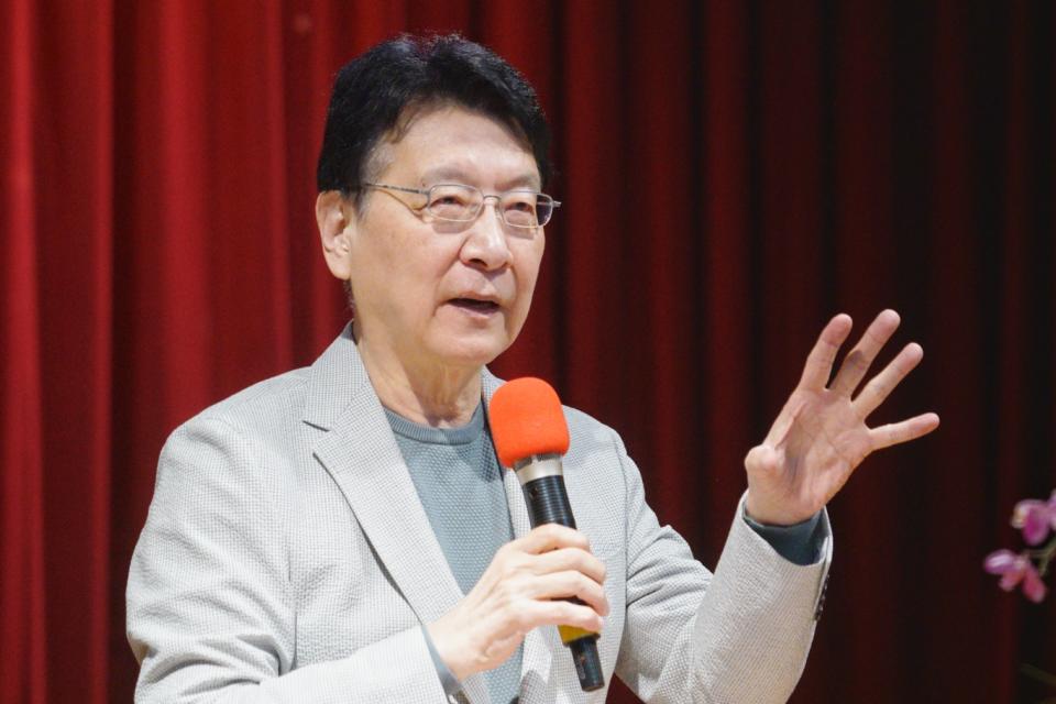 中廣董事長趙少康說，他當選後要推內閣制。   圖：張良一/攝