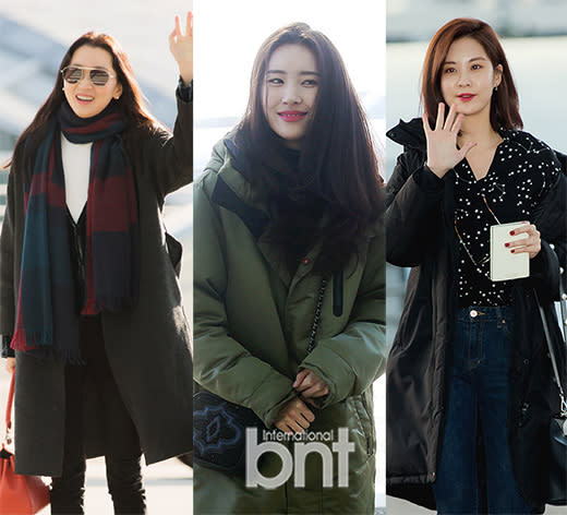 Ate all the winter airport fashion