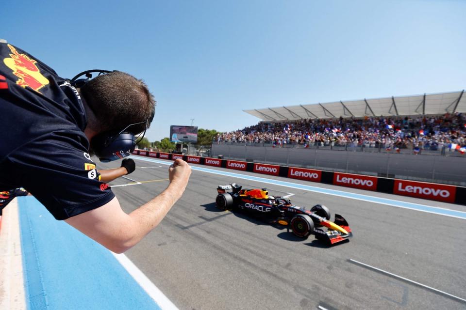 Verstappen came home first to extend his championship lead (AFP/Getty)