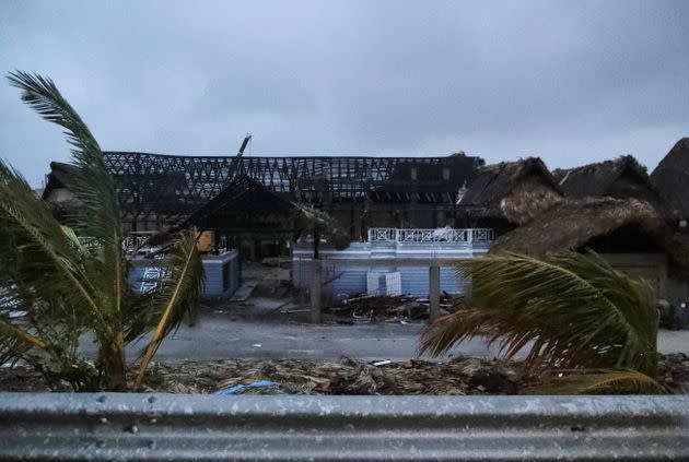 A view of destroyed buildings in the aftermath of Hurricane Fiona in Punta Cana, Dominican Republic, on Monday. (Photo: Ricardo Rojas via Reuters)