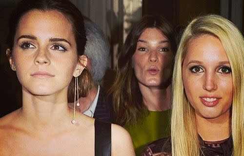 Emma Watson and Princess Maria-Olympia. Photo: instagram.com/mariechantal22