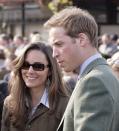 <p>The couple attended the Cheltenham Horse Racing Festival together (and even dressed alike). But while Prince William, the Queen, and many other royals enjoy saddling up once in a while, Kate was <a href="https://www.townandcountrymag.com/society/tradition/a9533617/kate-middleton-riding-horses/" rel="nofollow noopener" target="_blank" data-ylk="slk:never known to ride;elm:context_link;itc:0;sec:content-canvas" class="link ">never known to ride</a>. </p>