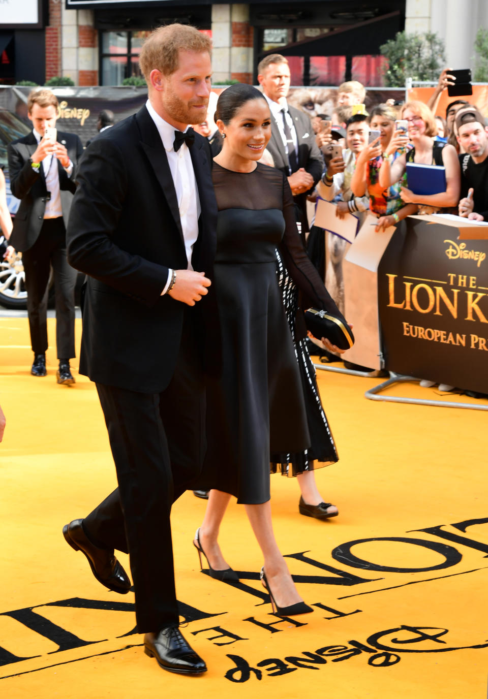 The Duke and Duchess of Sussex attending Disney's The Lion King European Premiere held in Leicester Square, London.