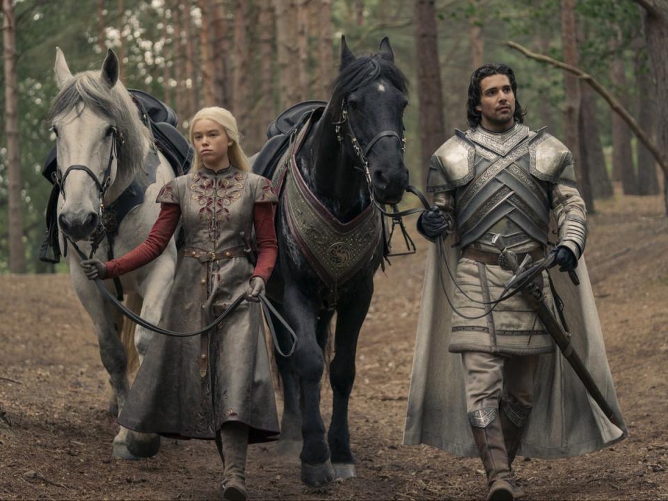 Milly Alcock and Fabien Frankel in ‘House of the Dragon’ (Ollie Upton/HBO)