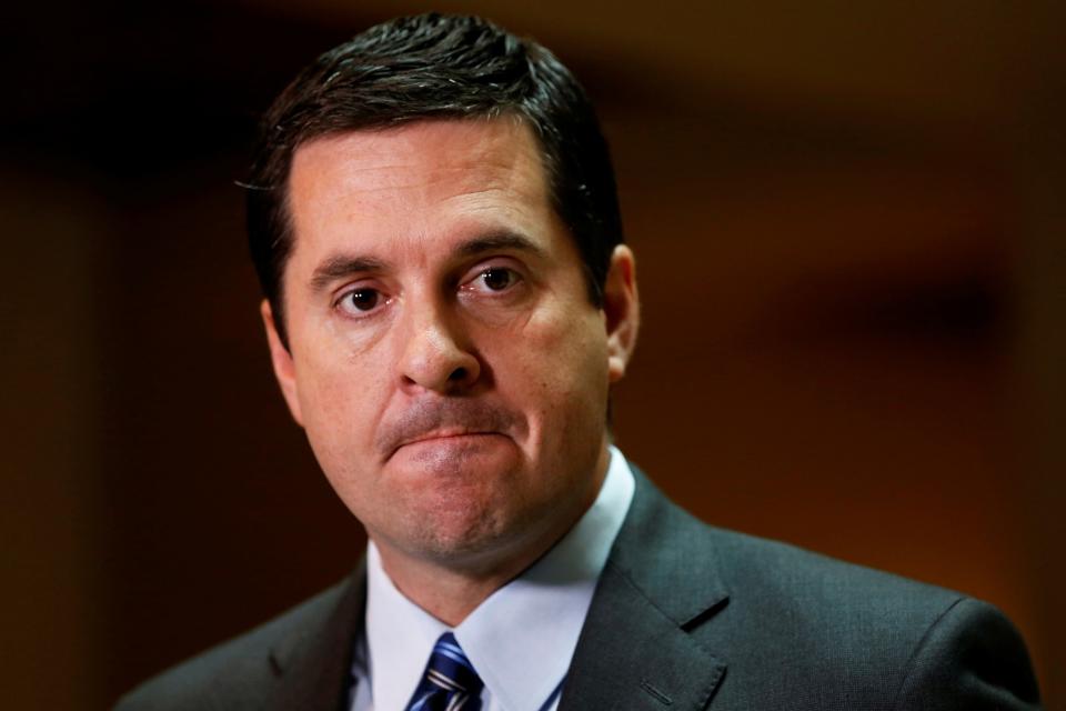 Rep. Devin Nunes, R-Calif., chairman of the House intelligence committee, briefs reporters at the U.S. Capitol on March 24, 2017. (Photo: Jonathan Ernst/Reuters)