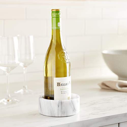 White Marble Wine Stand