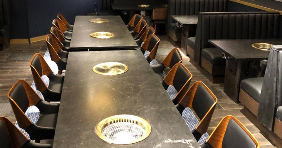 MOA Korean BBQ offers DYI tableside cooking.