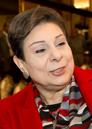 FILE PHOTO: Palestinian legislator and activist Ashrawi at International Conference Of Council for Arab and International Relations in Kuwait City