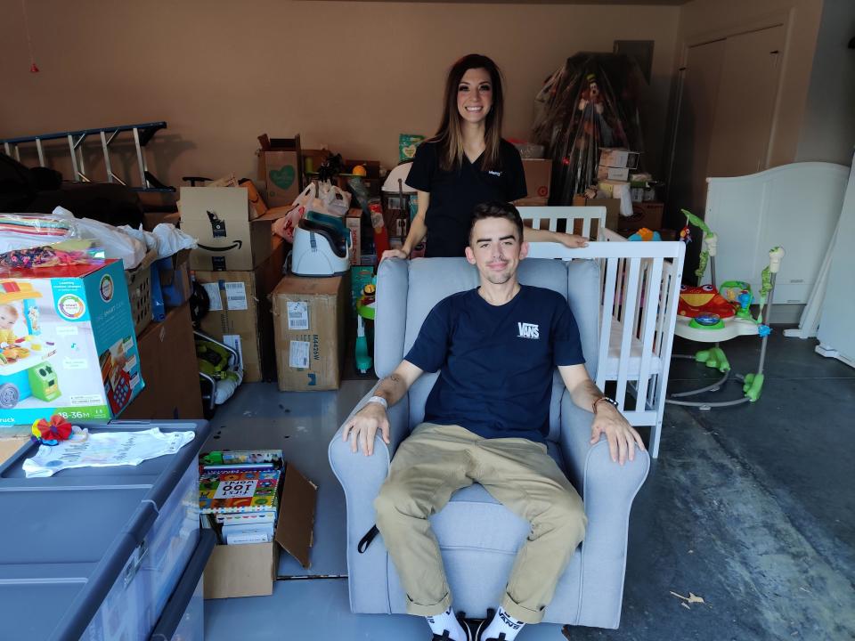 Hundreds of gifts were sent to the Robisons from complete strangers – thanks to Schwartz getting the word out about the baby registries.  / Credit: Ashlee Schwartz