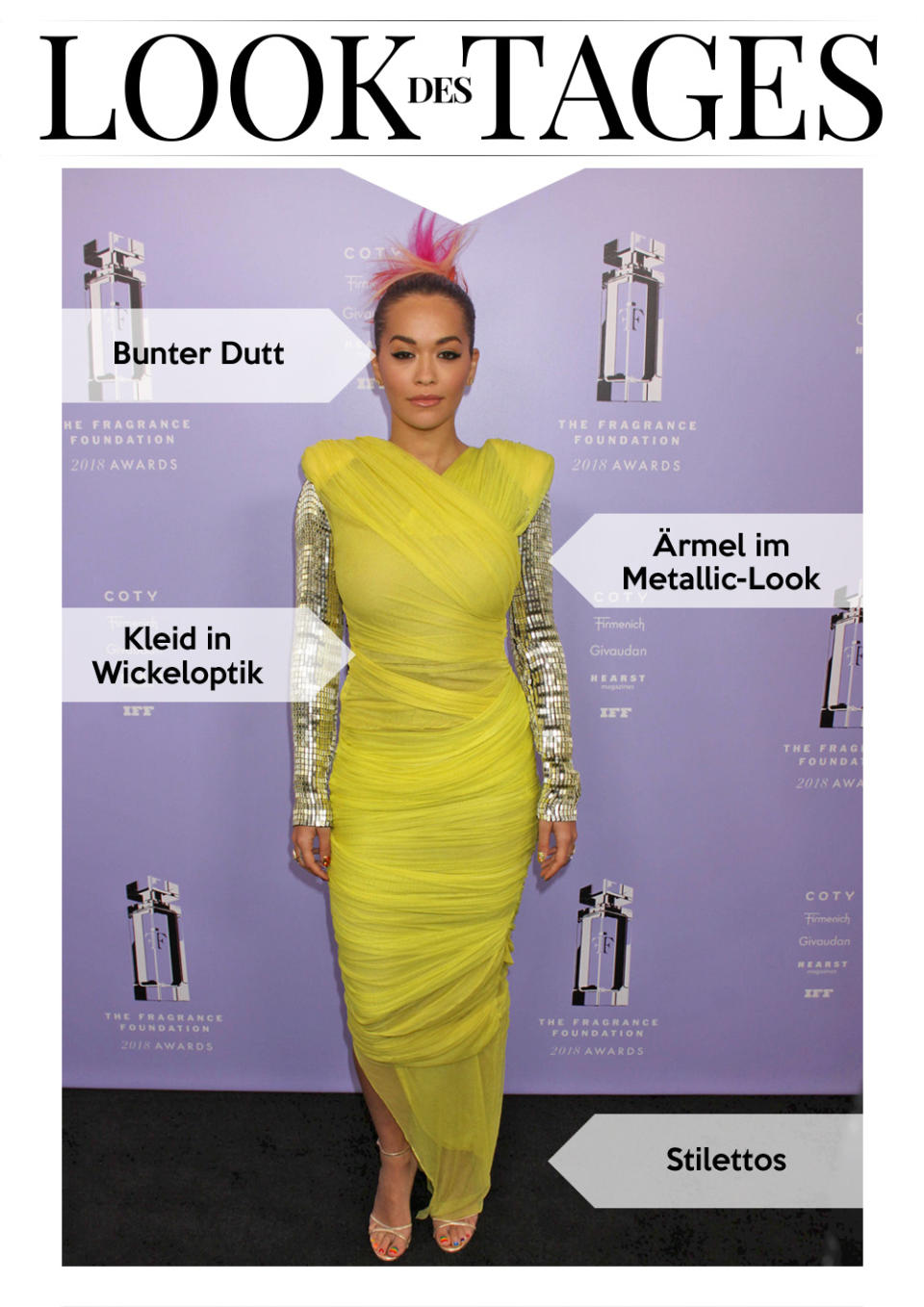 In einem leuchtend gelben Kleid von Tom Ford kam die Sängerin zu einer Award-Verleihung in New York. (Bild: AP Photo)