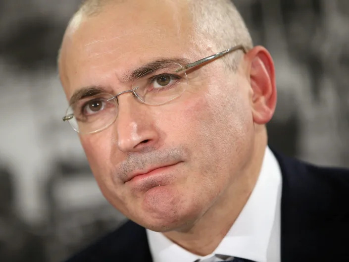 Mikhail Khodorkovsky, the former Yukos oil company chairman who was charged with embezzlement and tax evasion, speaks to the media at his first press conference since his release from a Russian prison.