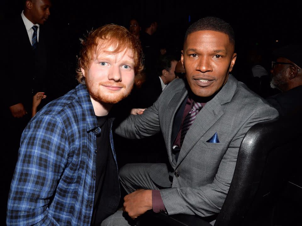 Jamie Foxx has revealed that he let Ed sleep on his couch for six weeks before he was famous. It was because of their unlikely friendship that Ed got his big break. Source: Getty