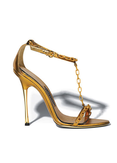 Tom Ford T-Strap Sandals, $1,490, tomford.com