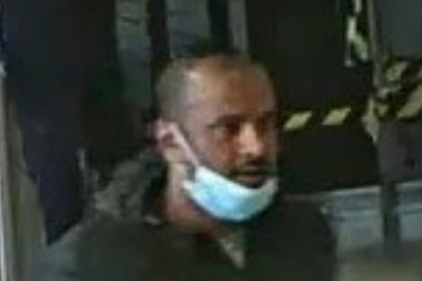 Police are trying to trace this man in connection to the incident: British Transport Police