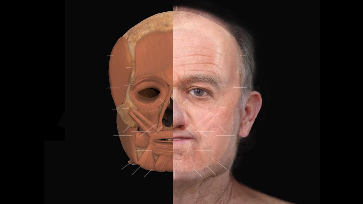 Experts have reconstructed the face of a medieval man