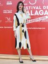 <p>Paz Vega strikes a pose at the photo call for day three of the Malaga Film Festival on Sunday in Spain. </p>