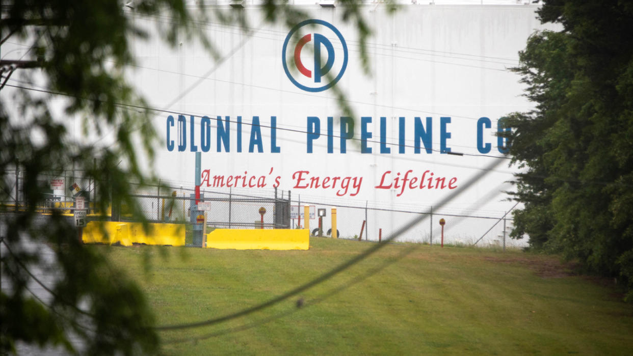 A Colonial Pipeline storage site in Charlotte, North Carolina on May 12, 2021. (Logan Cyrus/AFP via Getty Images)