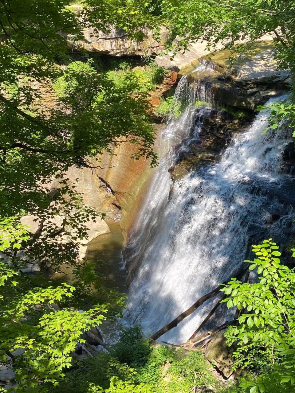 Brandywine Falls is the premiere attraction at Cuyahoga Valley National Park. Other features include lakes, hiking and biking trails, a covered bridge and visitor's center.