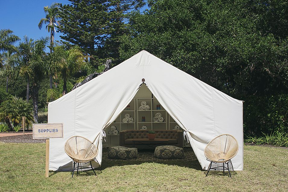 Die glamouröseste Camping-Hochzeit aller Zeiten