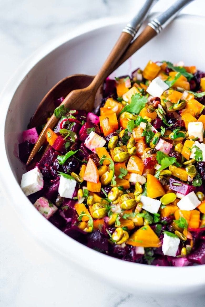 Beet Salad with Feta and Pistachios