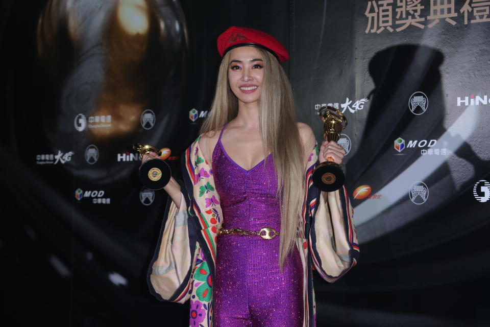 TAIPEI, CHINA - JUNE 29: Singer Jolin Tsai poses at backstage during the 30th Golden Melody Awards Ceremony on June 29, 2019 in Taipei, Taiwan of China. (Photo by Visual China Group via Getty Images/Visual China Group via Getty Images)