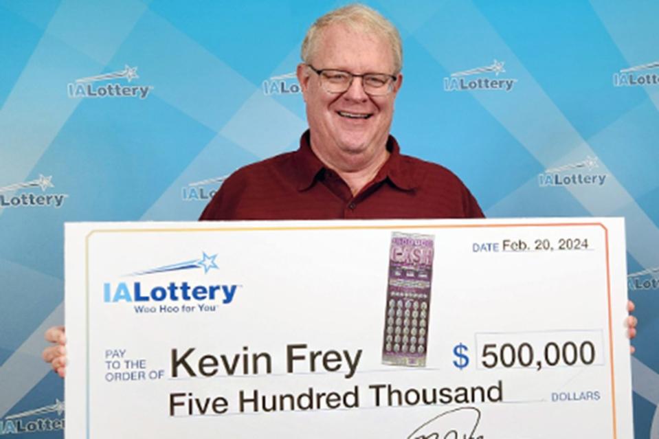 Kevin Frey left his lottery ticket inside a store after he won $500,000. Iowa Lottery