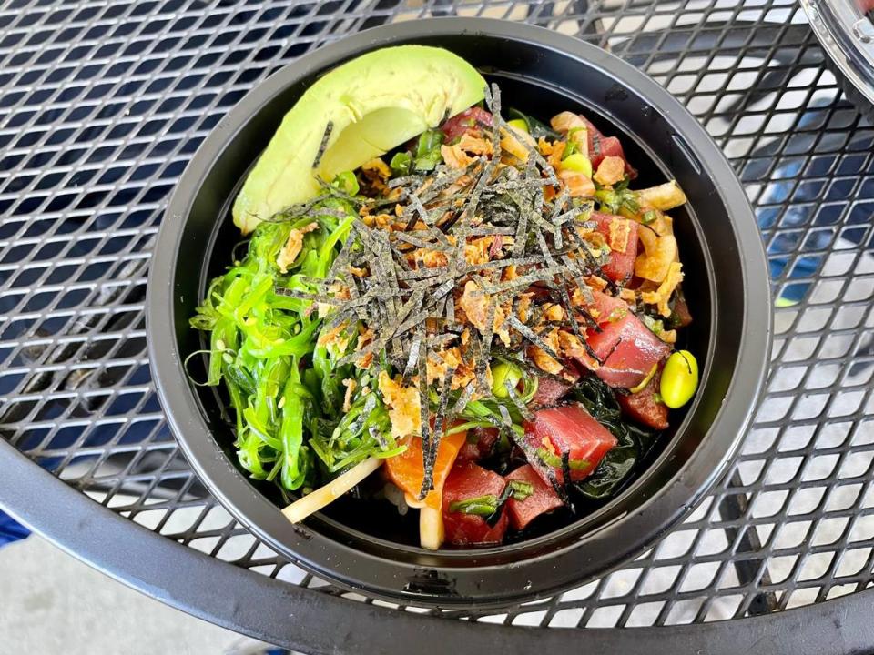 Poke Fix serves fresh, marinated cubes of raw fish in Natomas.