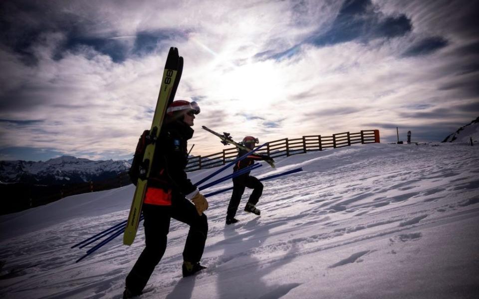 A determined few are still touring the mountains - Getty