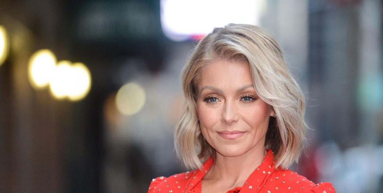 new york, ny   february 22  television personality kelly ripa enters the 