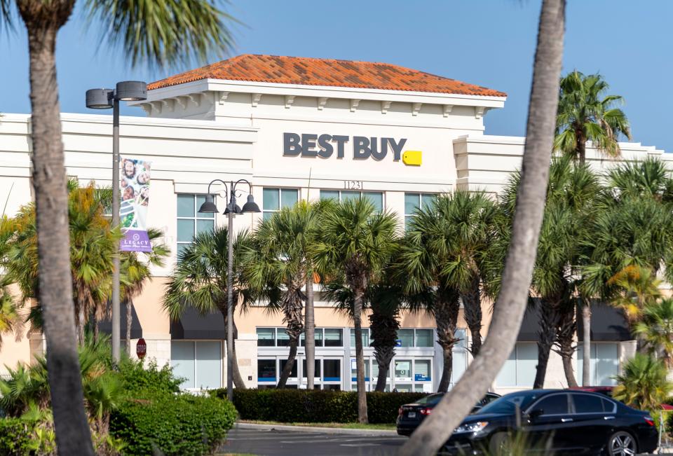 The Best Buy store is open at Legacy Place in Palm Beach Gardens, Florida on July 12, 2023.