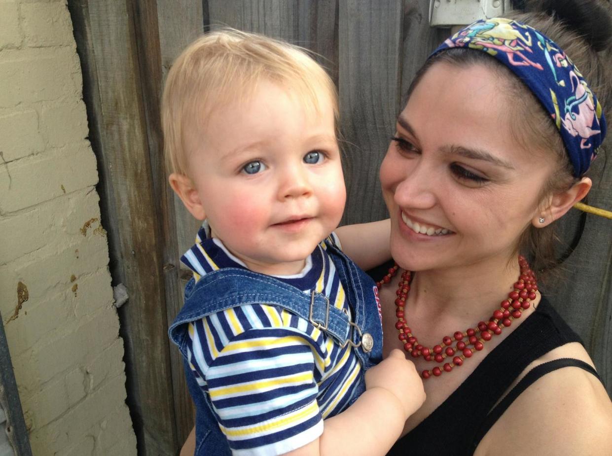 Ariane and a young Henry. Ariane Beeston.