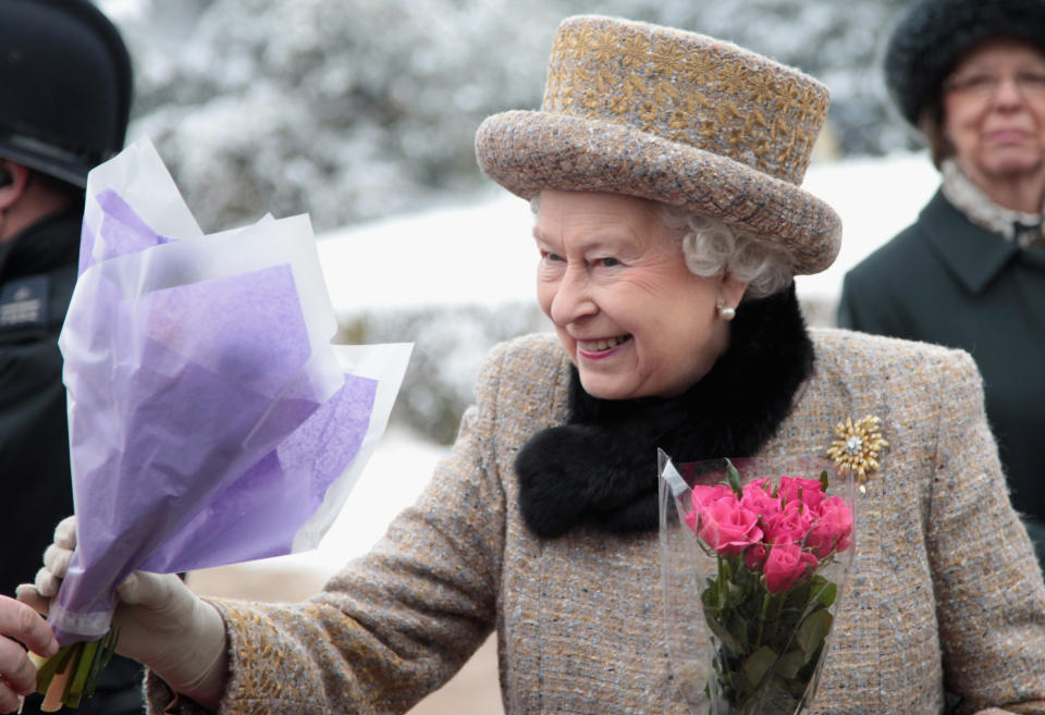 Queen Elizabeth II on February 5, 2012