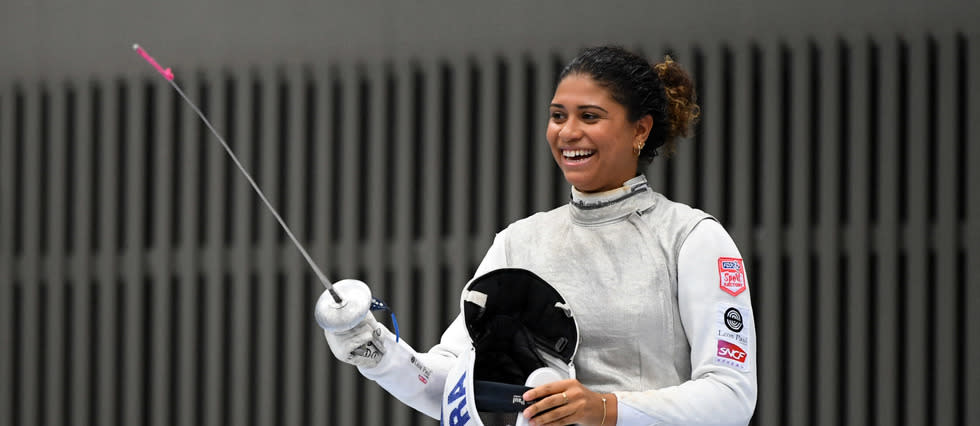 Ysaora Thibus, meilleure chance de médaille française en fleuret féminin.
