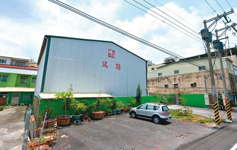 錵鑶外包的加工廠瑞期食品公司（圖）位於雲林縣，在食品代工業界頗具知名度。（翻攝Google Maps）