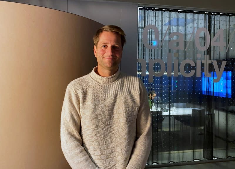 FILE PHOTO: Klarna CEO Sebastian Siemiatkowski poses for a picture in company's office in Stockholm