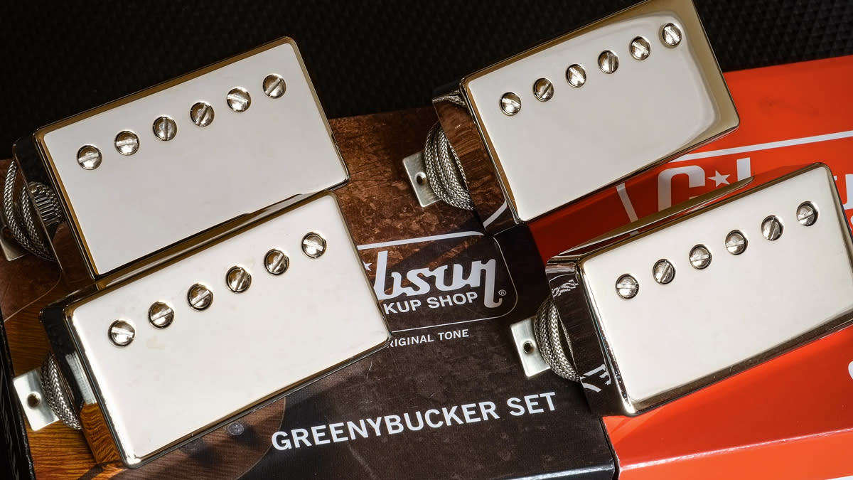  Gibson Custombucker and Greenybucker pickups. 